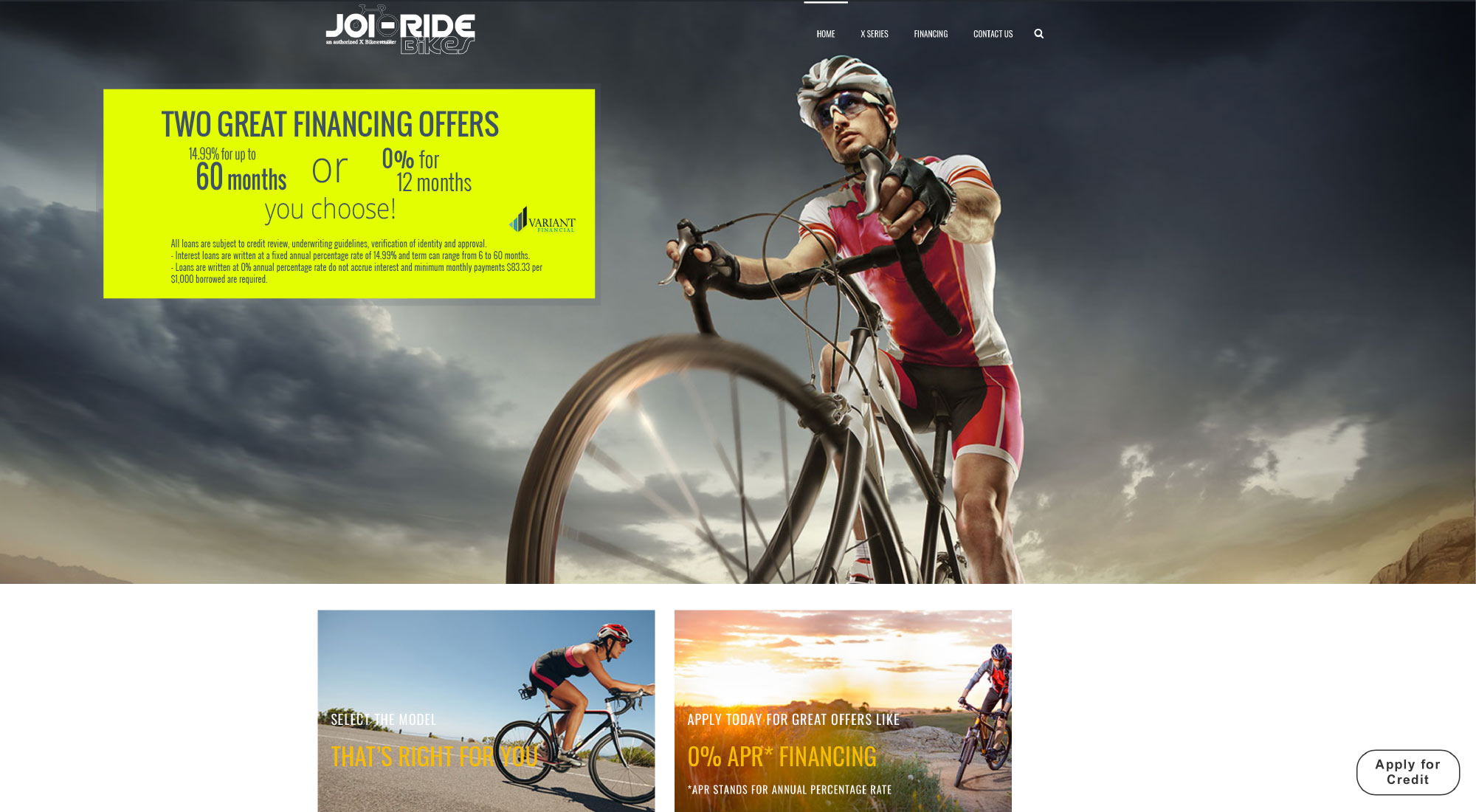 Advertise your promotional financing offers